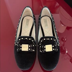 Cole Haan Black Loafers with Studded Embellishments